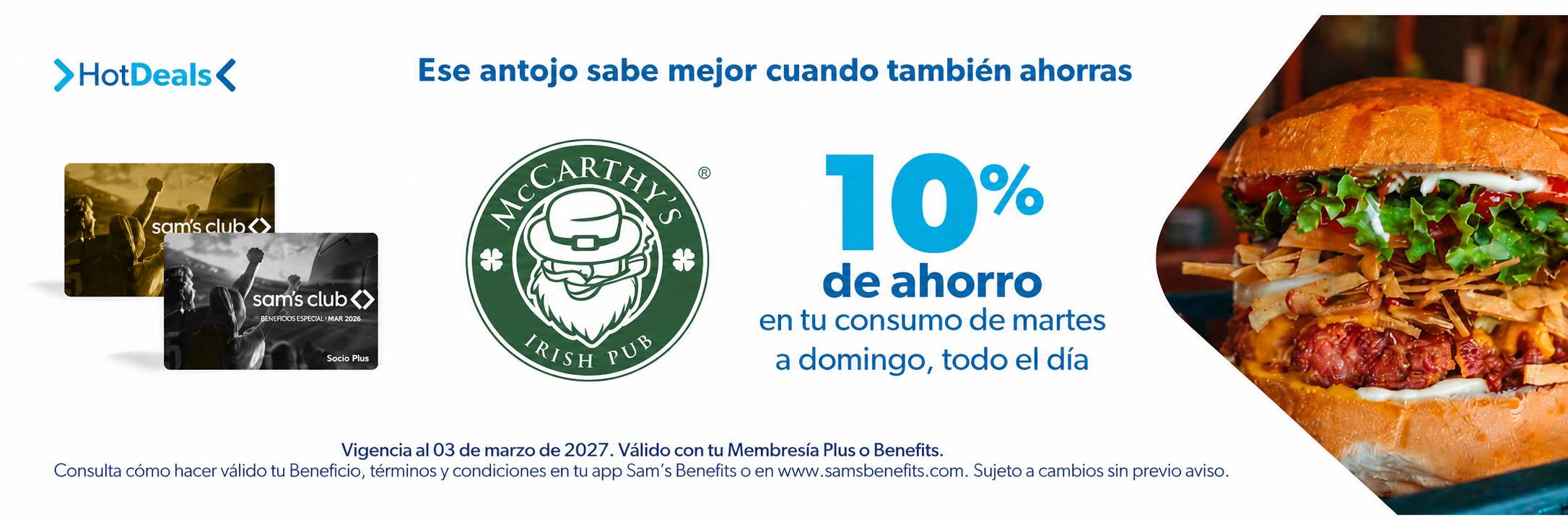 Sam's Club samsclub samsbenefits hazte socio cine viajes hot deals restaurantes educacion ropa accesorio mascotas salud entretenimiento fitness puntos